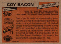 1981 Topps Coy Bacon #124