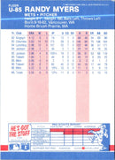 1987 Fleer Update Glossy Randy Myers