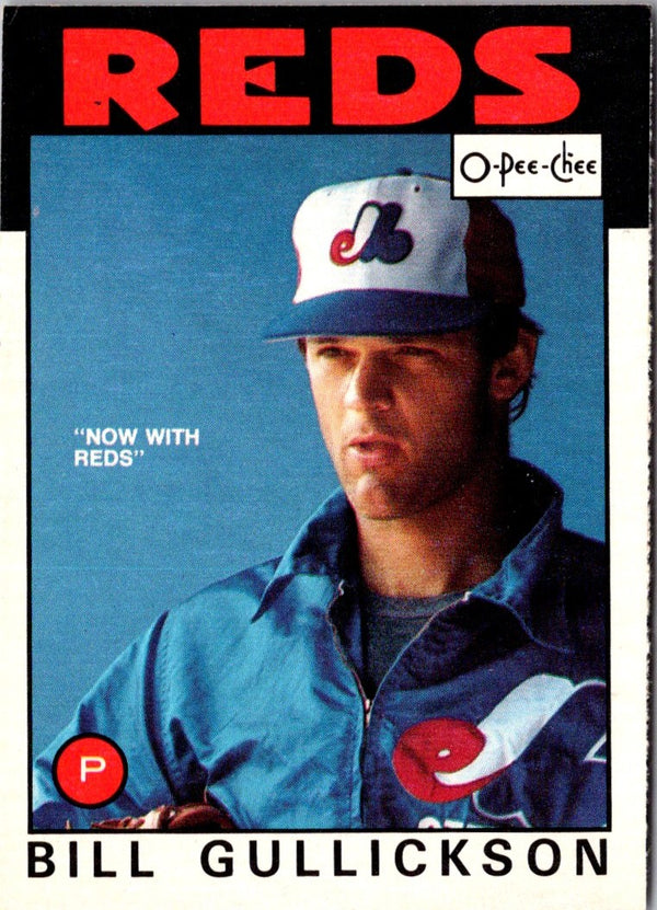 1986 O-Pee-Chee Bill Gullickson #229