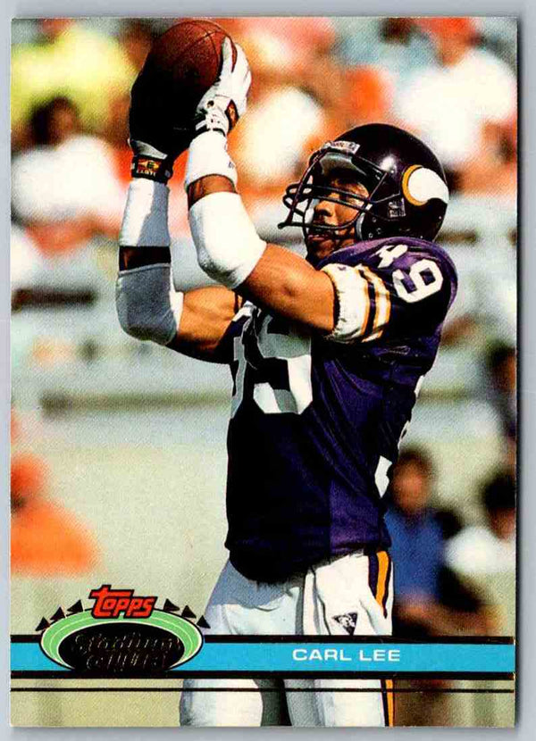 1991 Topps Stadium Club Football Carl Lee #328