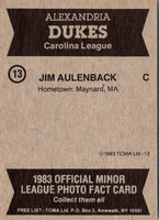 1983 TCMA Alexandria Dukes Jim Aulenback #13