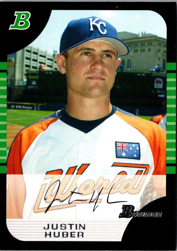 2005 Bowman Chrome Draft Picks & Prospects Justin Huber #BDP156