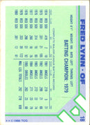 1986 Topps Baseball Champion Superstars Fred Lynn