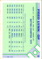 1986 Topps Baseball Champion Superstars Fred Lynn #18