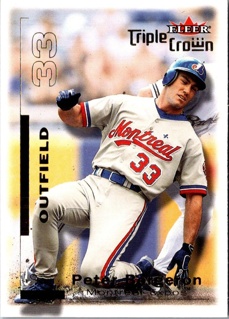 2001 Fleer Triple Crown Peter Bergeron