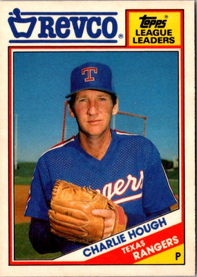 1988 Topps Revco League Leaders Charlie Hough #32