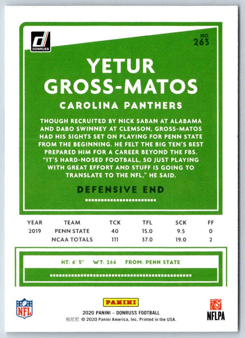 2020 Donruss Press Proofs Blue Yetur Gross-Matos