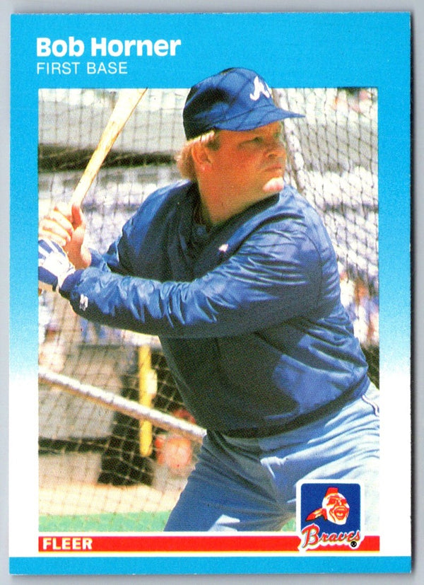 1987 Fleer Bob Horner #518