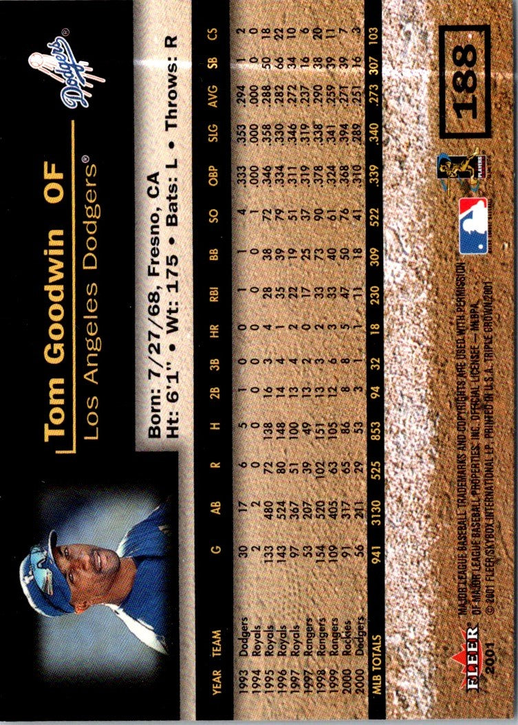 2001 Fleer Triple Crown Tom Goodwin