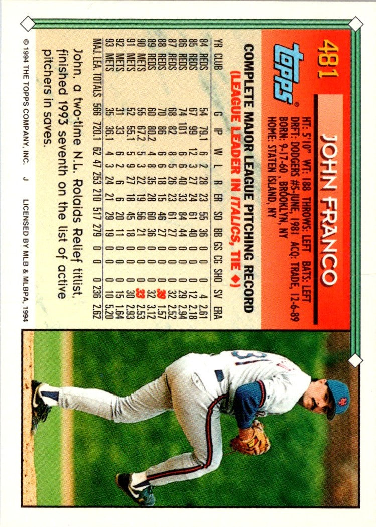 1994 Topps John Franco