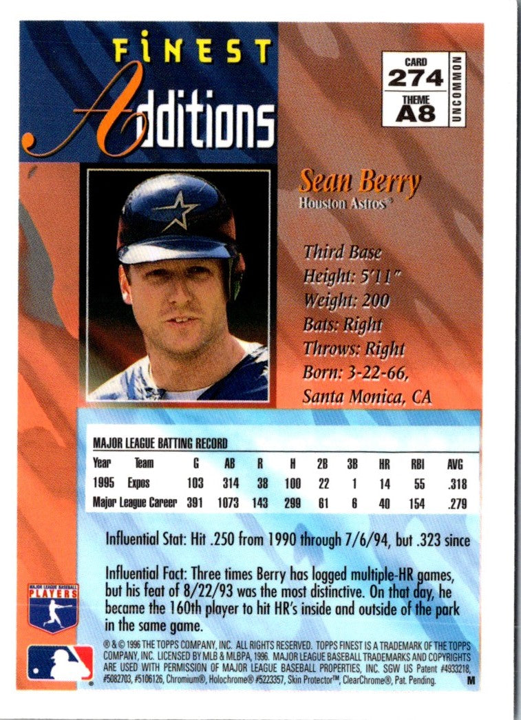 1996 Finest Sean Berry