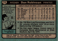 1980 Topps Don Robinson #719