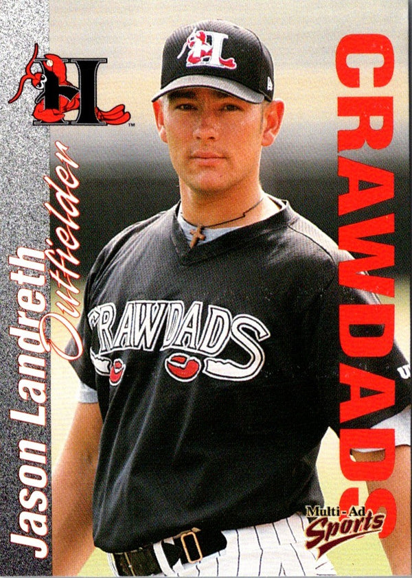 2000 Multi-Ad Hickory Crawdads Update Jason Landreth #18