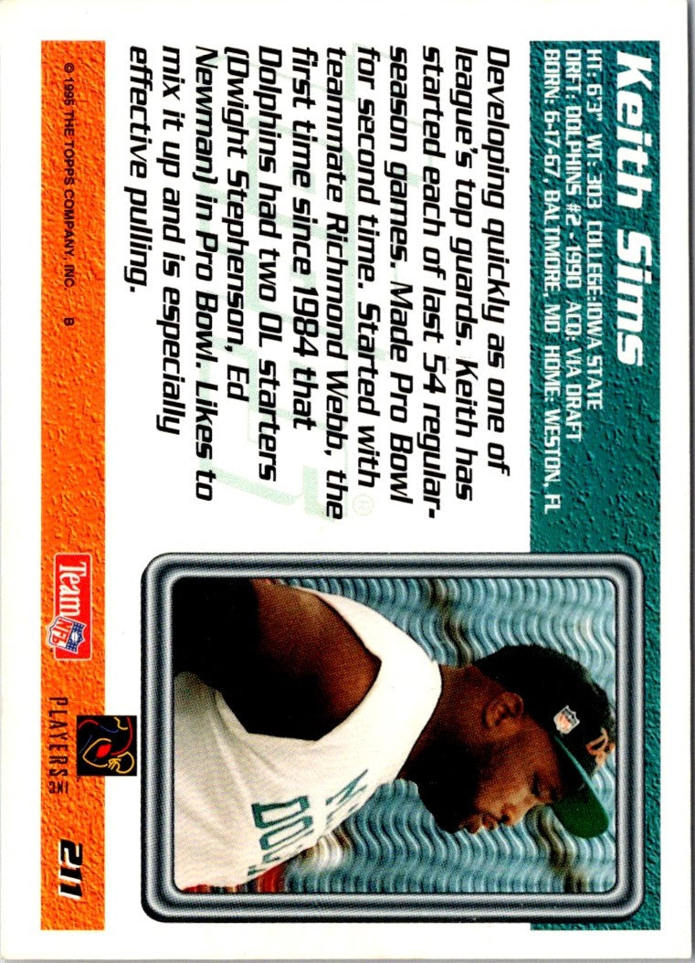 1995 Topps Keith Sims