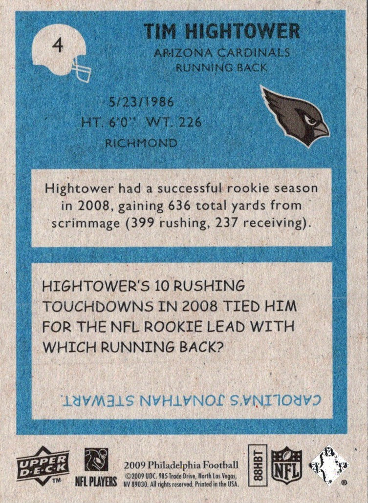 2009 Upper Deck Tim Hightower