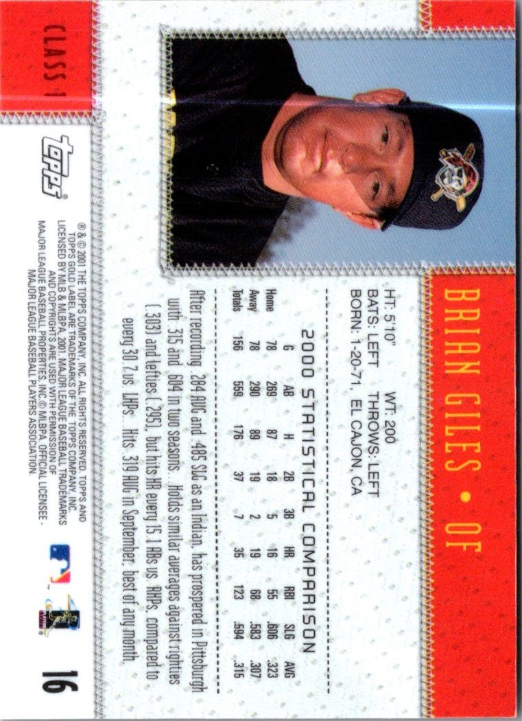 2001 Topps Gold Label Brian Giles