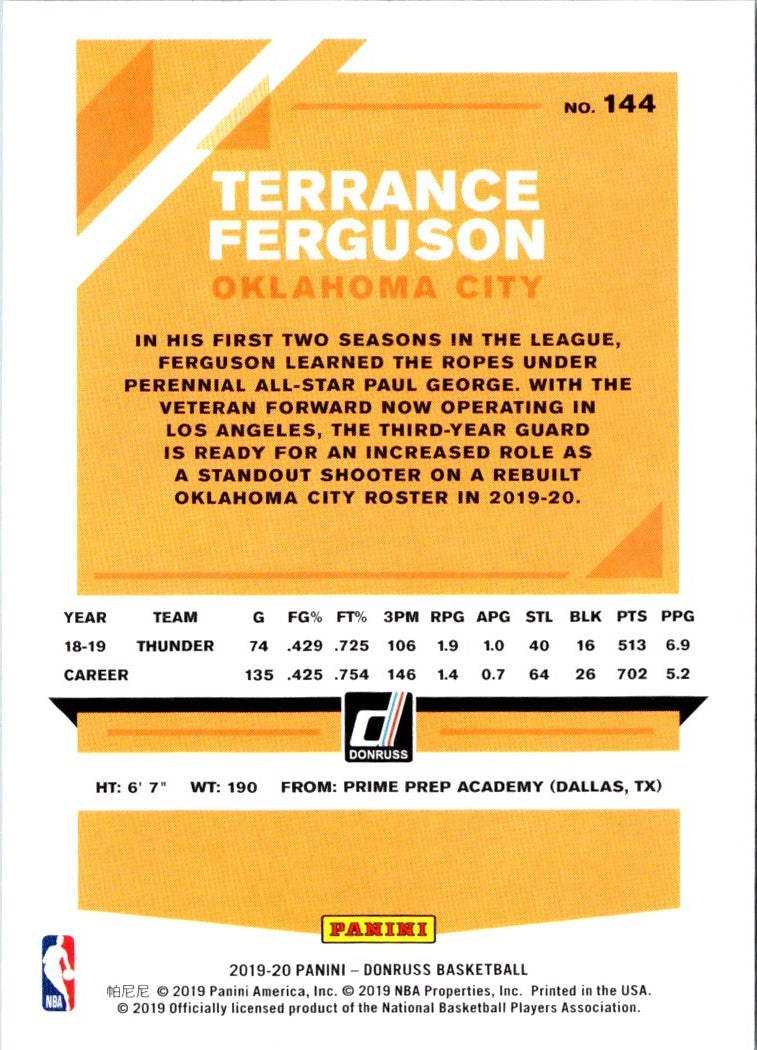 2019 Donruss Terrance Ferguson