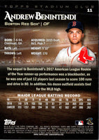 2019 Stadium Club Andrew Benintendi #11