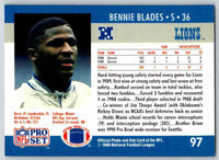 1990 Pro Set Bennie Blades #97