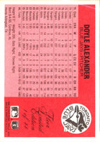 1986 Fleer Limited Edition Doyle Alexander #1