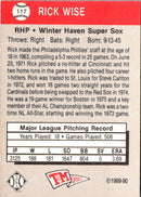 1989 T&M Senior League Rick Wise