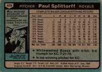 1980 Topps Paul Splittorff #409