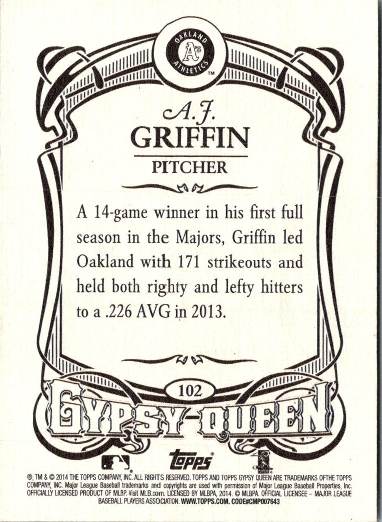 2014 Topps Gypsy Queen A.J. Griffin