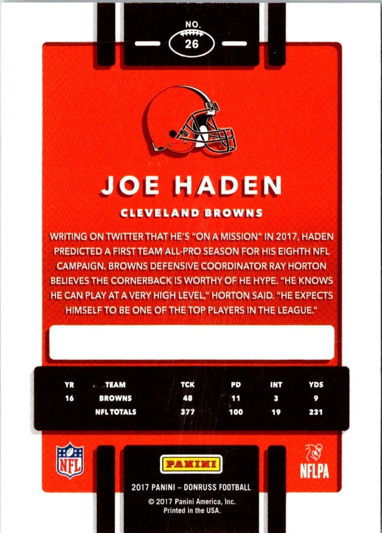 2017 Donruss Joe Haden