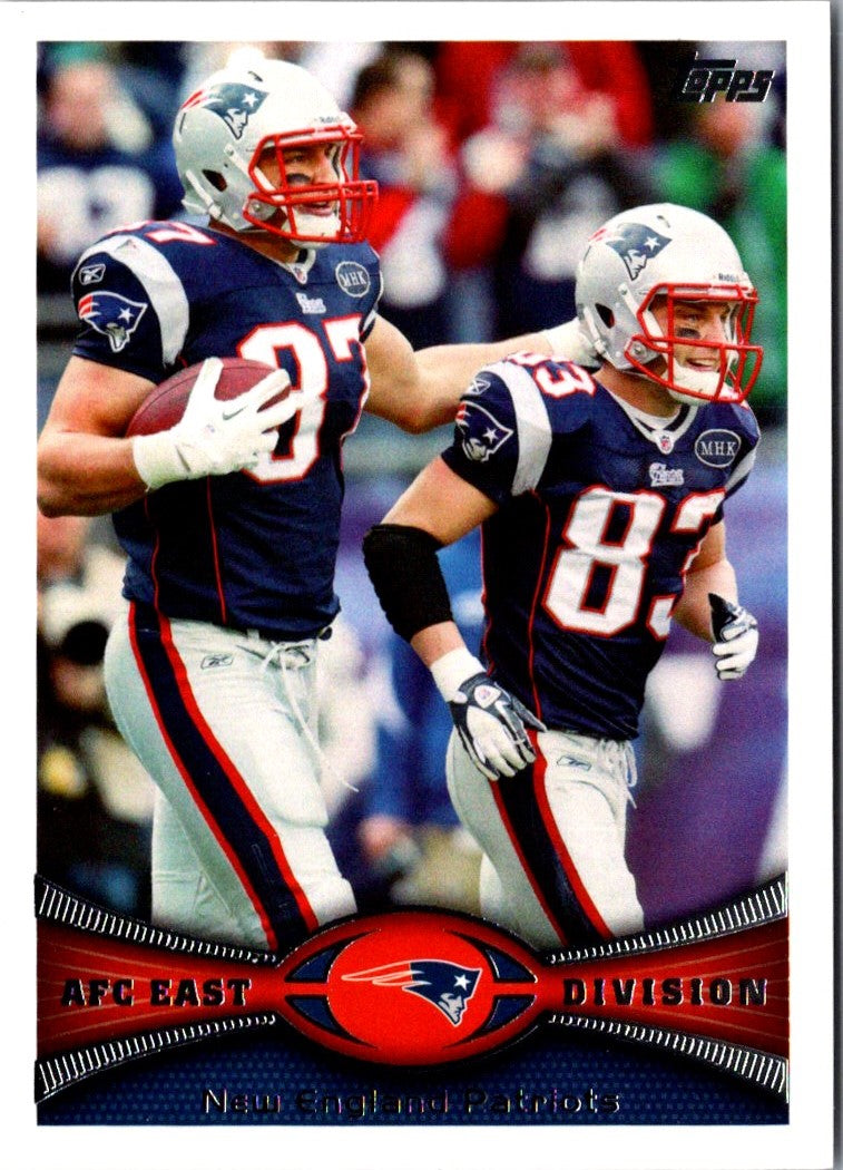 2012 Topps New England Patriots: Rob Gronkowski/Wes Welker