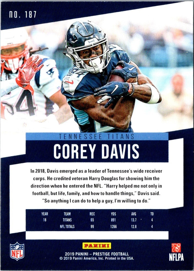 2019 Panini Prestige Corey Davis