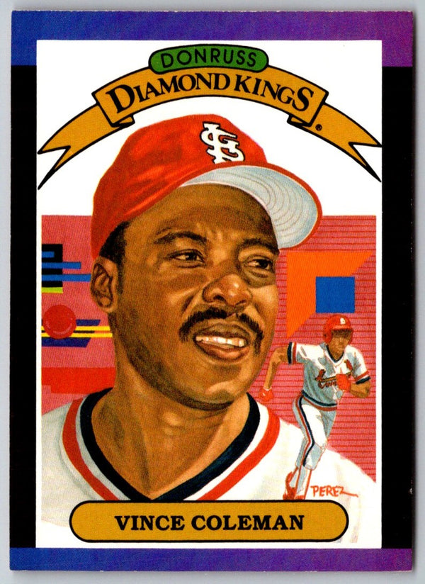 1989 Donruss Diamond  Kings Vince Coleman #19