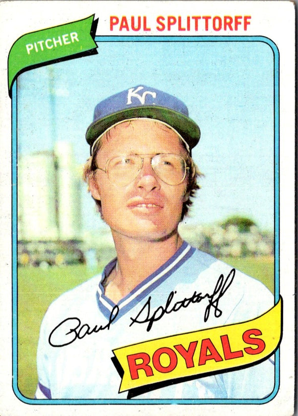 1980 Topps Paul Splittorff #409