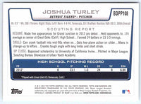 2012 Bowman Joshua Turley #BDPP108