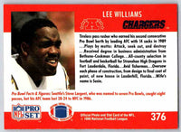 1990 Pro Set Lee Williams #376
