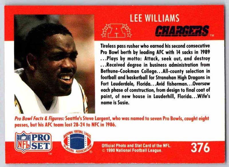 1990 Pro Set Lee Williams