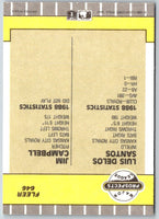 1989 Fleer Luis De Los Santos/Jim Campbell #646