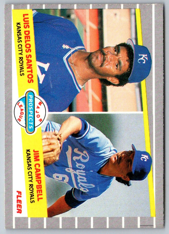 1989 Fleer Luis De Los Santos/Jim Campbell #646