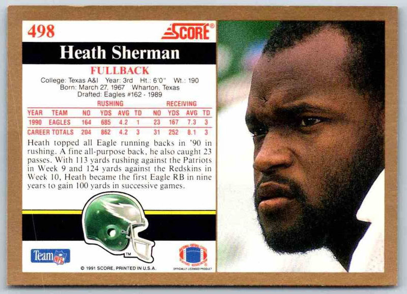 1991 Score Heath Sherman