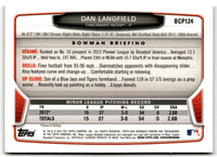 2013 Bowman Chrome Prospects Dan Langfield #BCP124