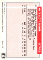 1991 ProCards Matt Brewer #359