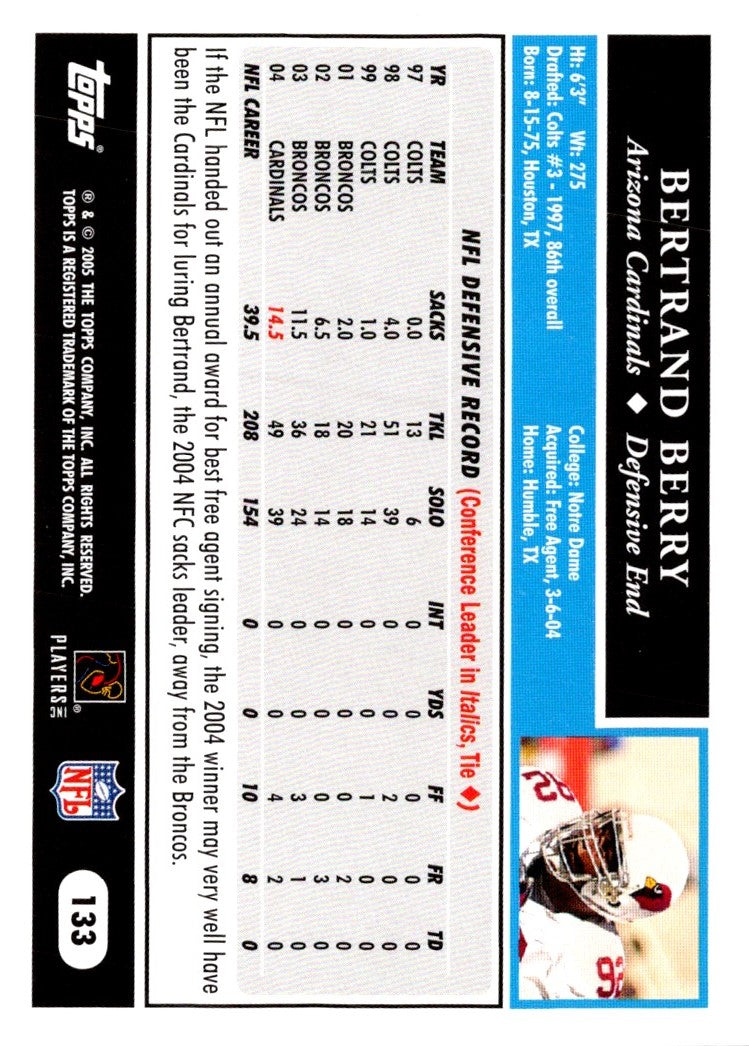 2005 Topps Bertrand Berry