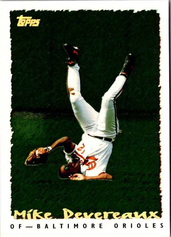 1995 Topps CyberStats (Spectralight) Mike Devereaux #19