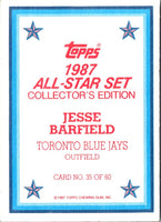 1987 Topps Glossy Send-Ins Jesse Barfield #35