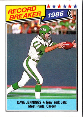 1987 Topps Dave Jennings #3 NM+