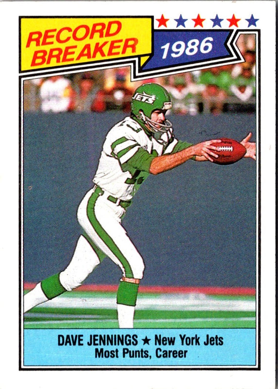 1987 Topps Dave Jennings #3 NM+