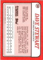 1988 Topps Revco League Leaders Dave Stewart #29
