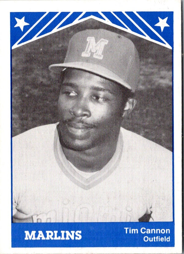 1983 TCMA Miami Marlins Tim Cannon #22