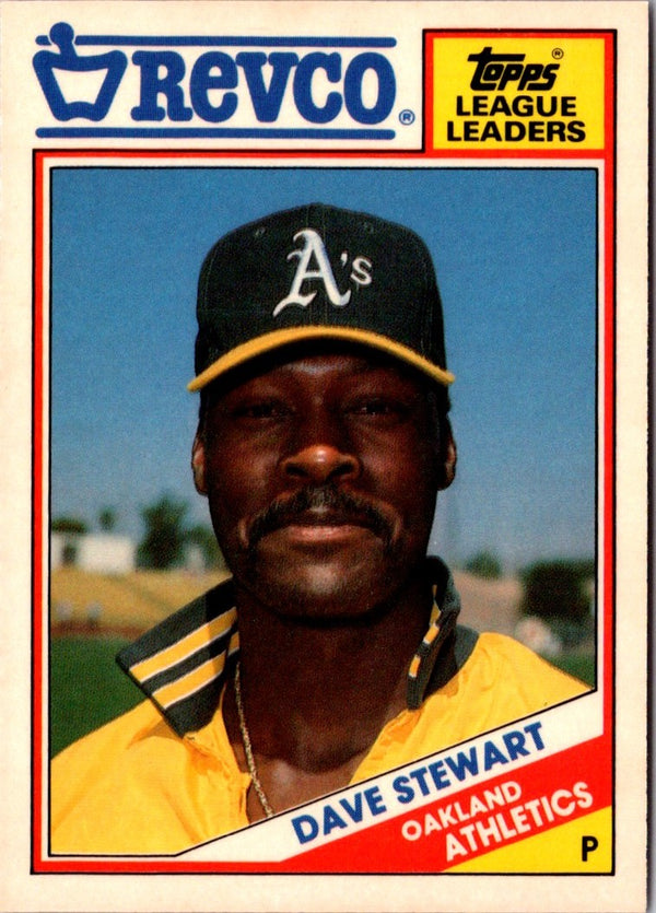 1988 Topps Revco League Leaders Dave Stewart #29