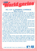 1989 Fleer World Series Dramatic Comeback