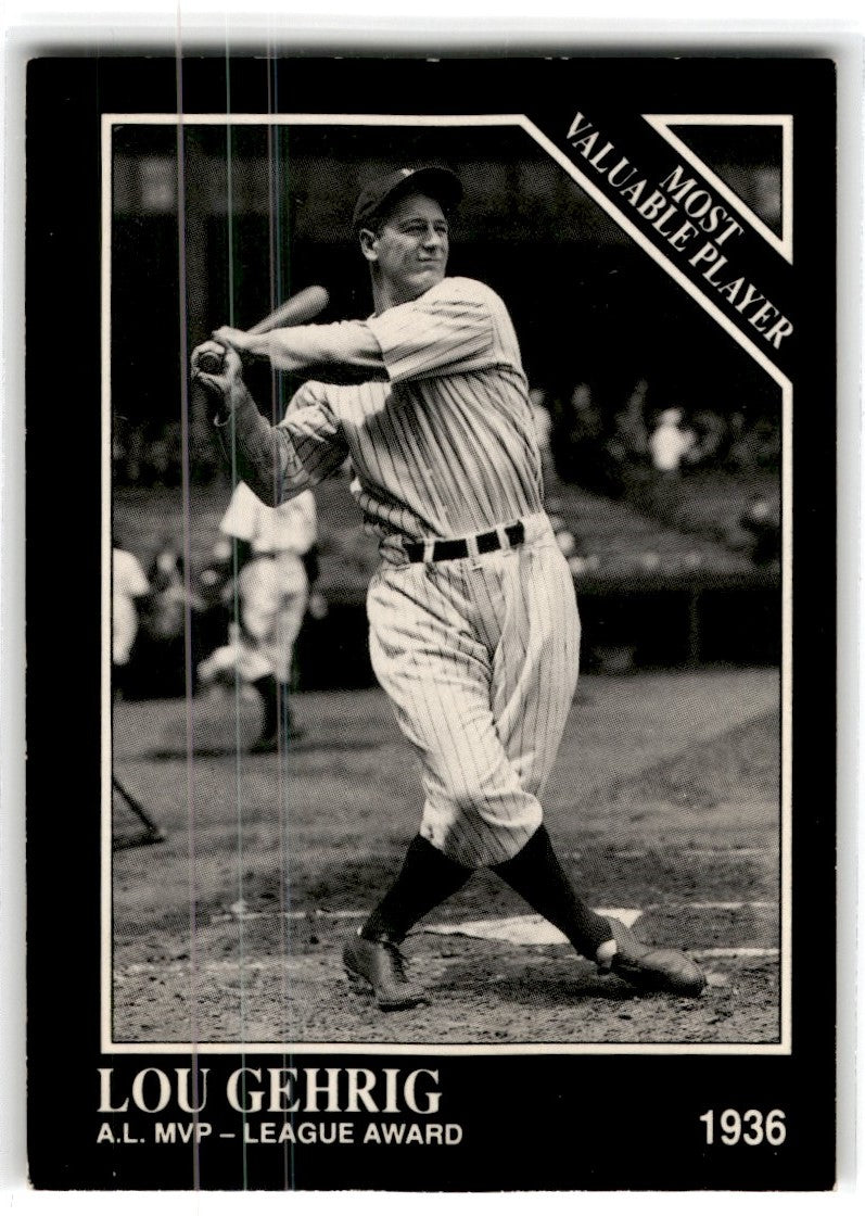 1991 Conlon Collection TSN Lou Gehrig